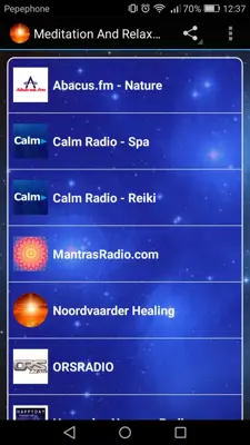 Meditation And Relax Radio android App screenshot 0